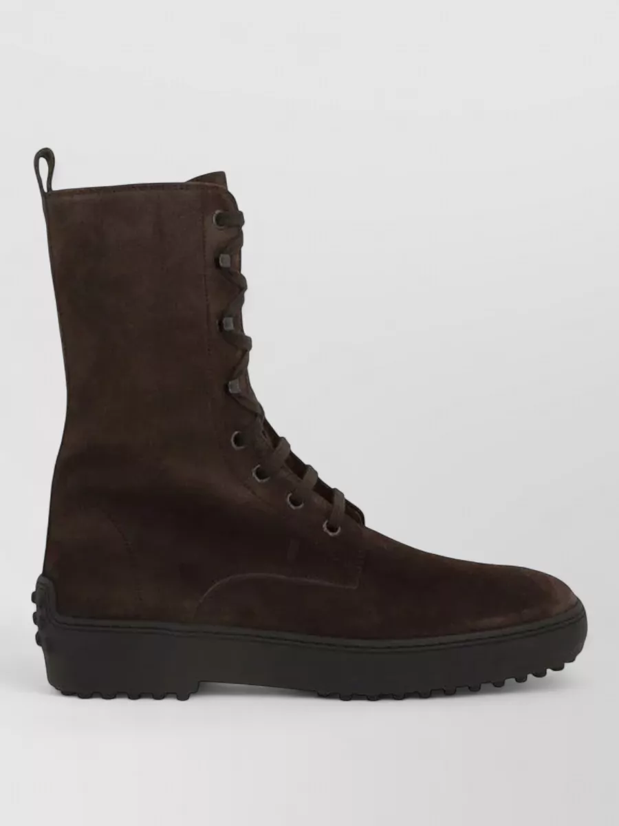 Tod's Leather Lace-Up Ankle Boots