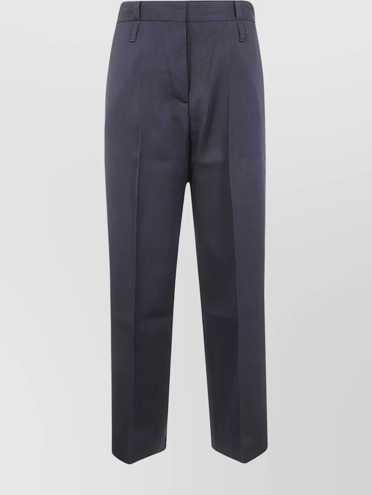 Studio Nicholson Trousers With High Waist And Front Pleats In Blue