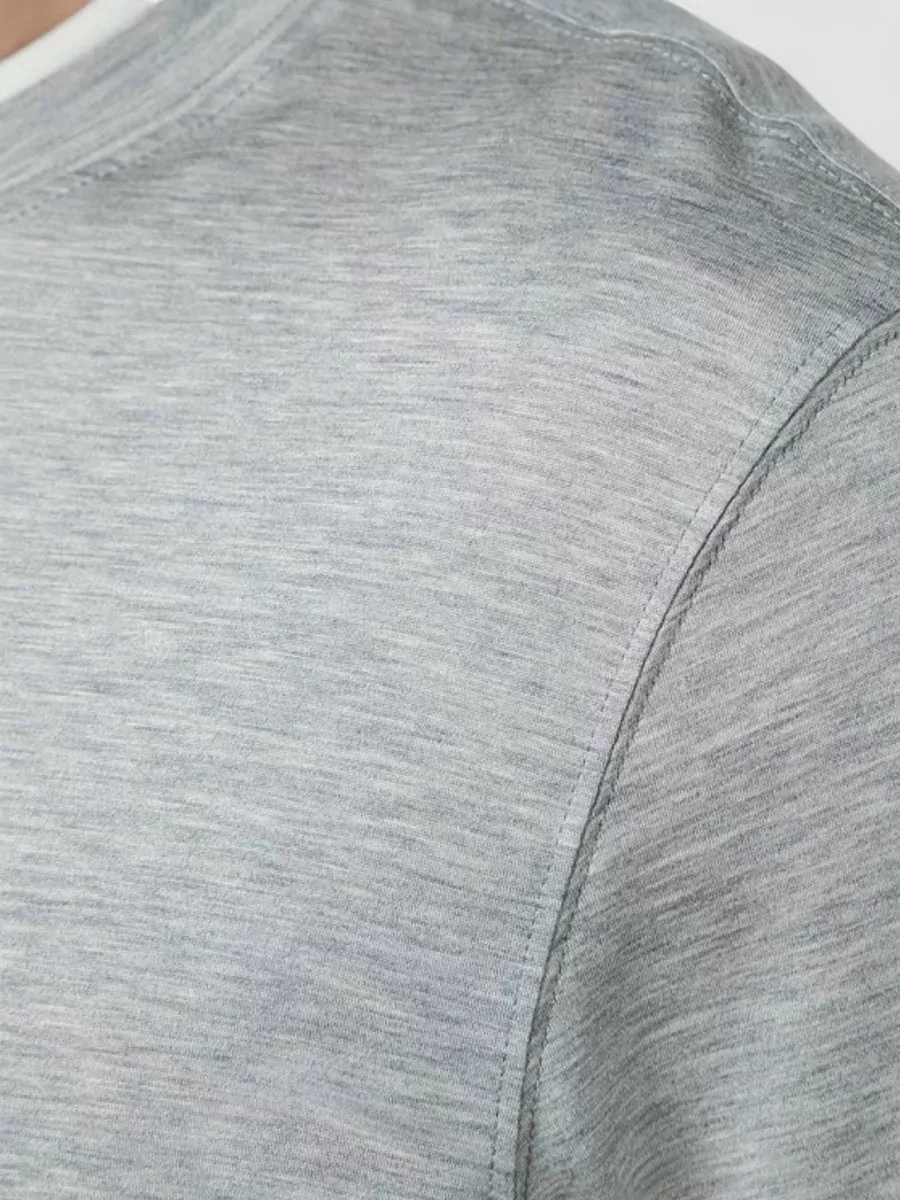 Brunello Cucinelli Cotton T Shirt Contrast Trim Short Sleeves