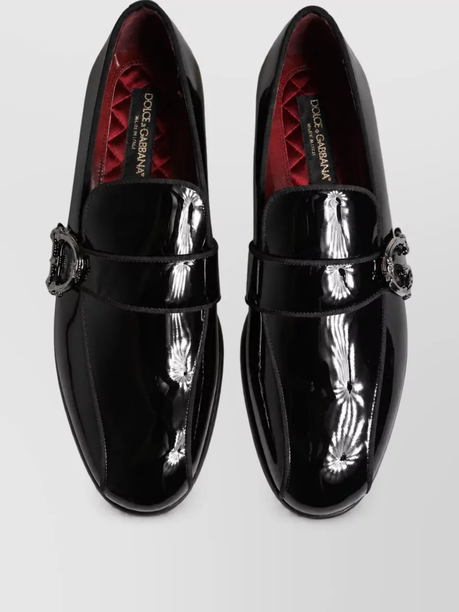 Dolce&Gabbana Patent Leather Monk Shoes