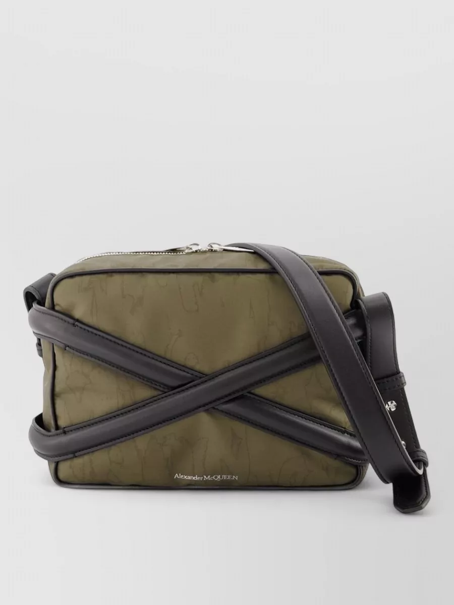 Alexander McQueen nylon camera crossbody bag