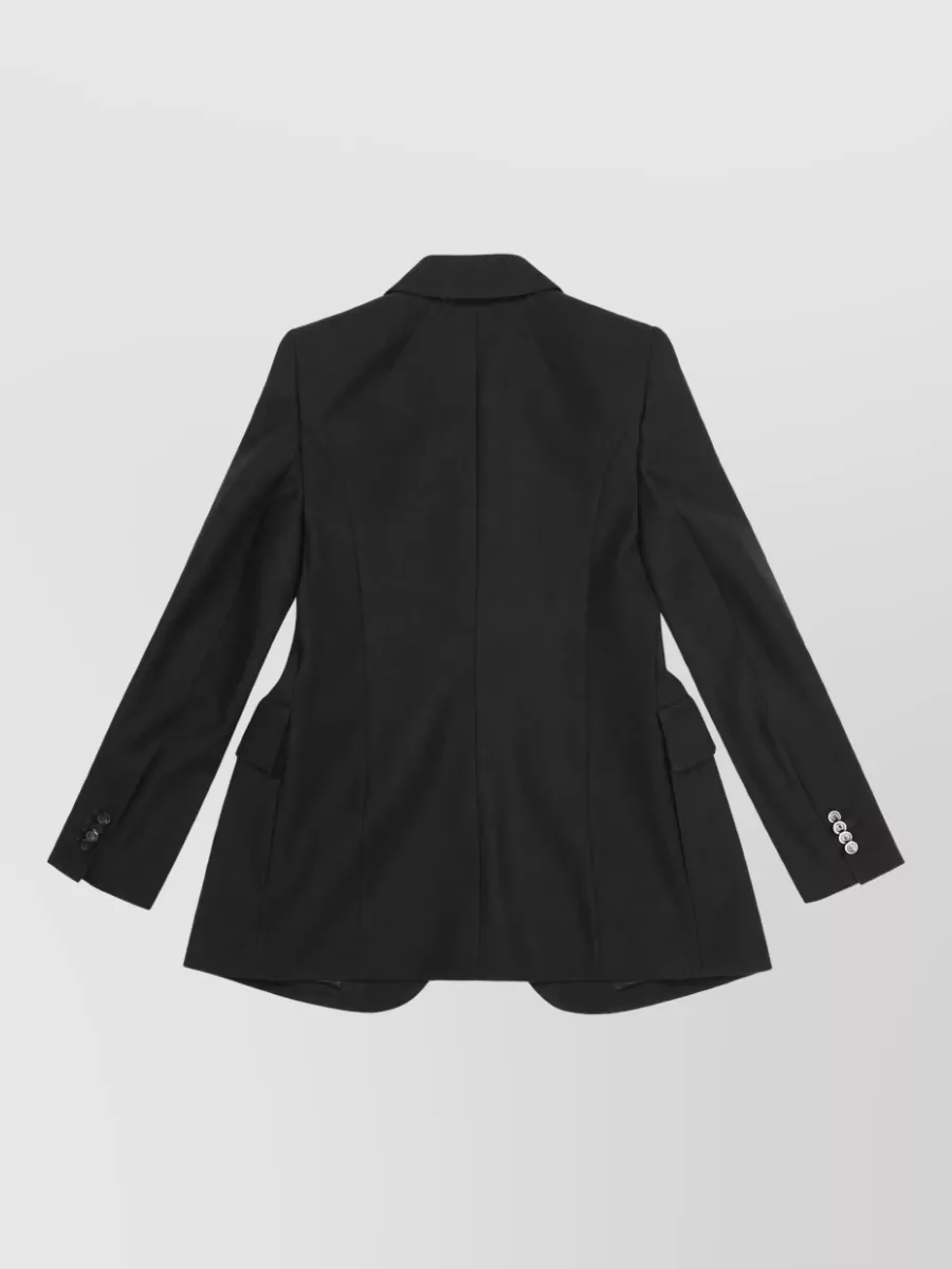 Balenciaga Virgin Wool Hourglass Suit Jacket