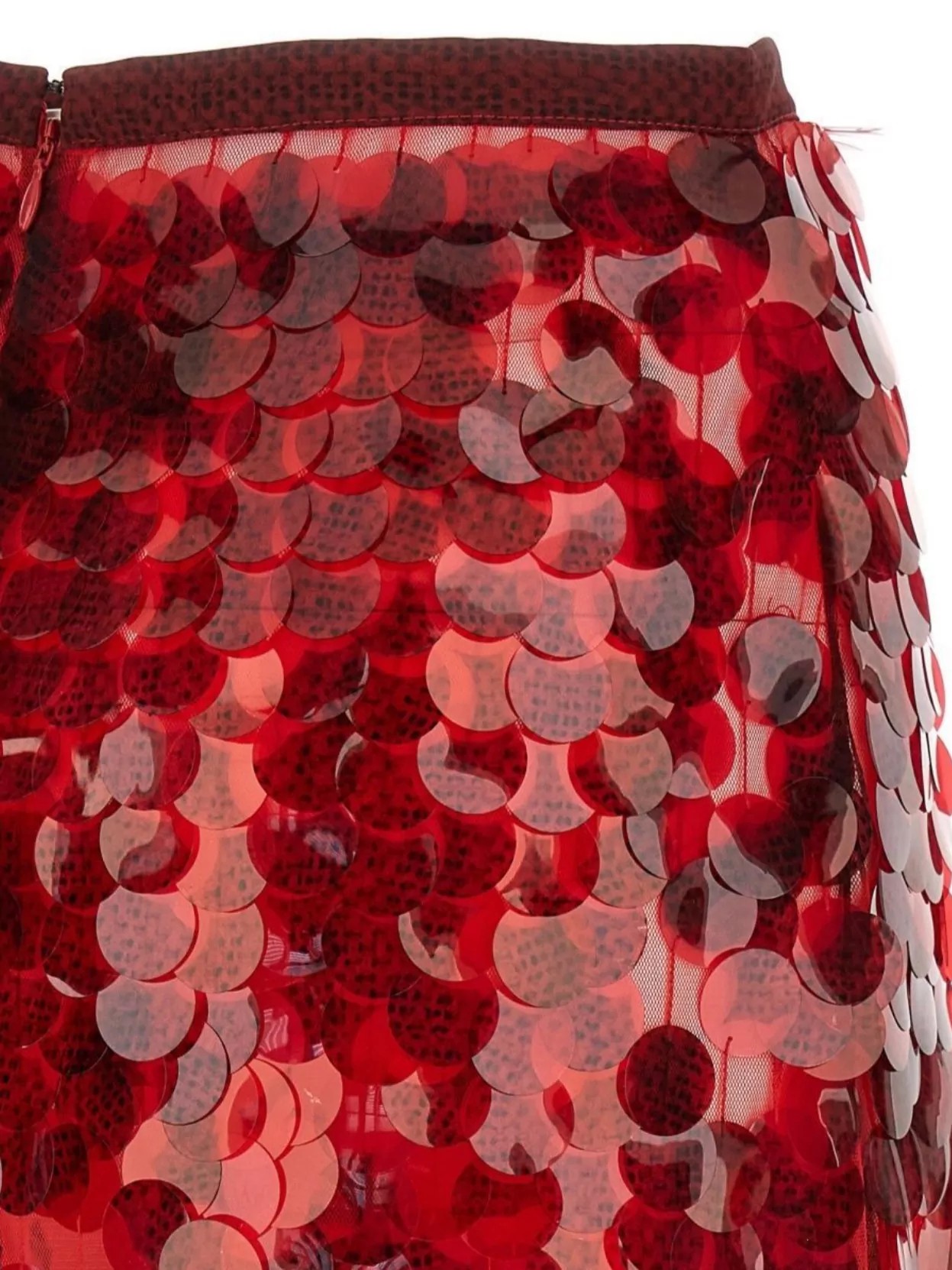 Fabiana Filippi Shimmering Midi Skirt Featuring Sequin Embellishments