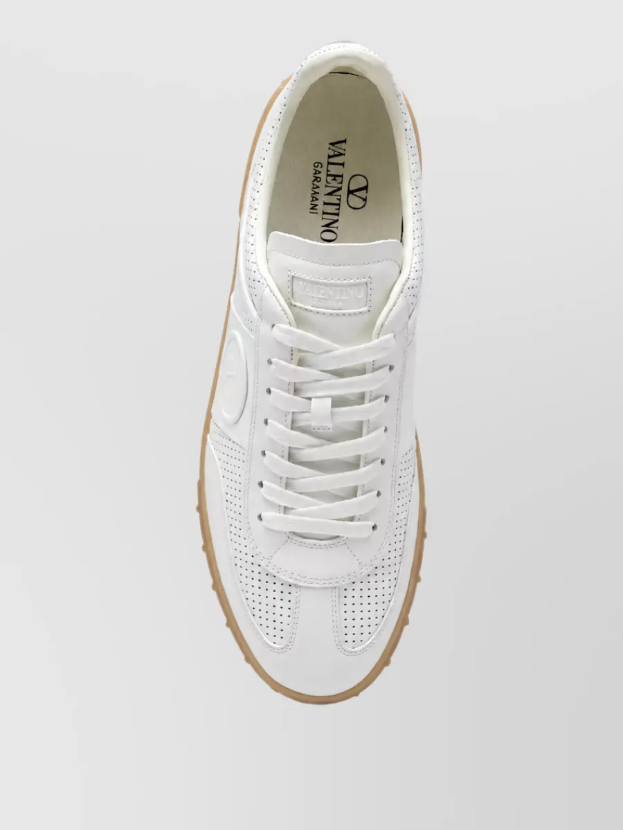 Valentino Leather Low-Top Sneakers