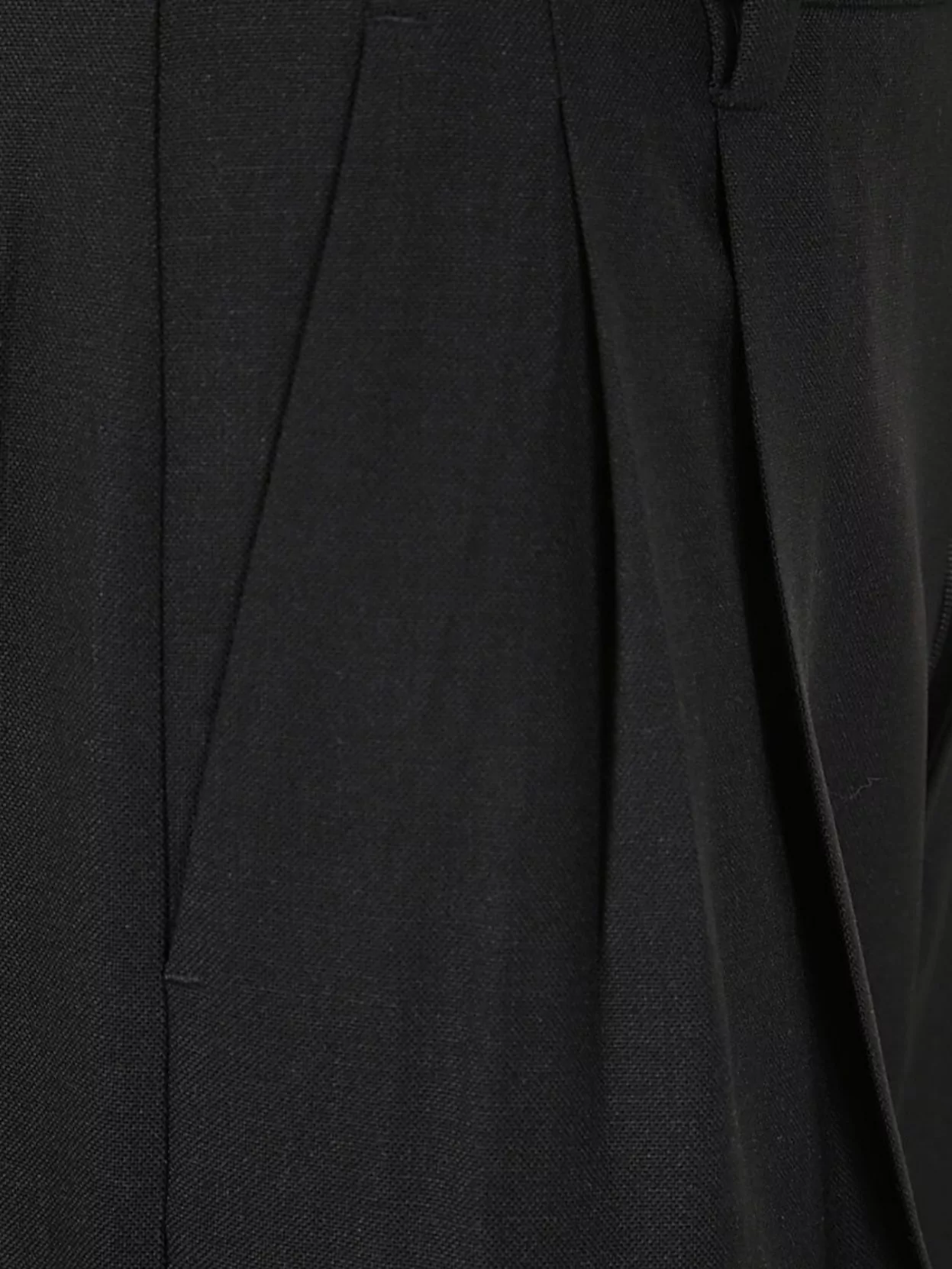 Filippa K Wide Leg Wool Trousers With Pleated Design