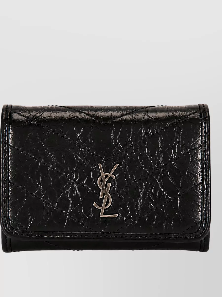 Saint Laurent calfskin leather niki purse