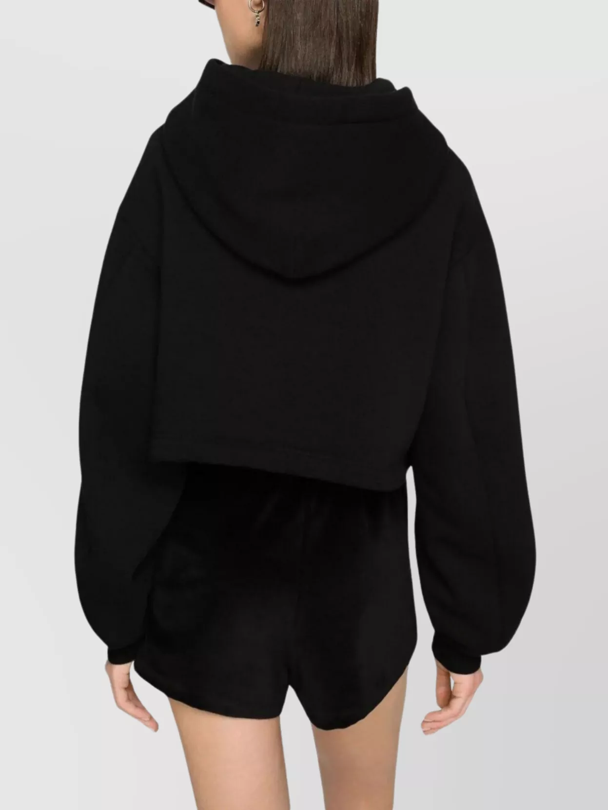Dolce&Gabbana Cropped Logo-Embroidered Hoodie