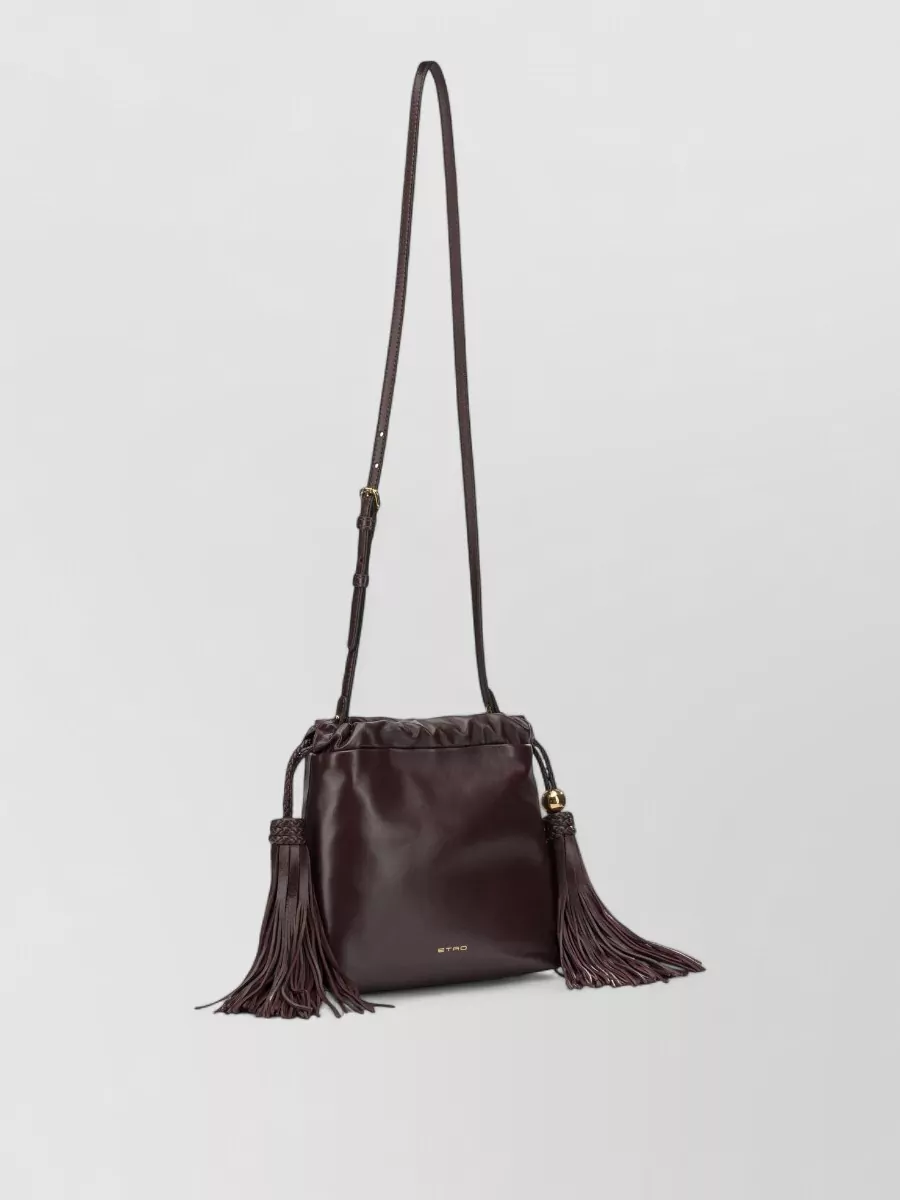 Etro Small Lamb Leather Shoulder Bag