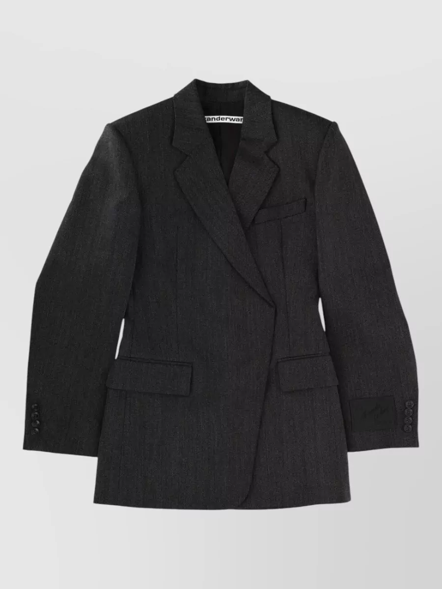 Alexander Wang wool fitted blazer dress