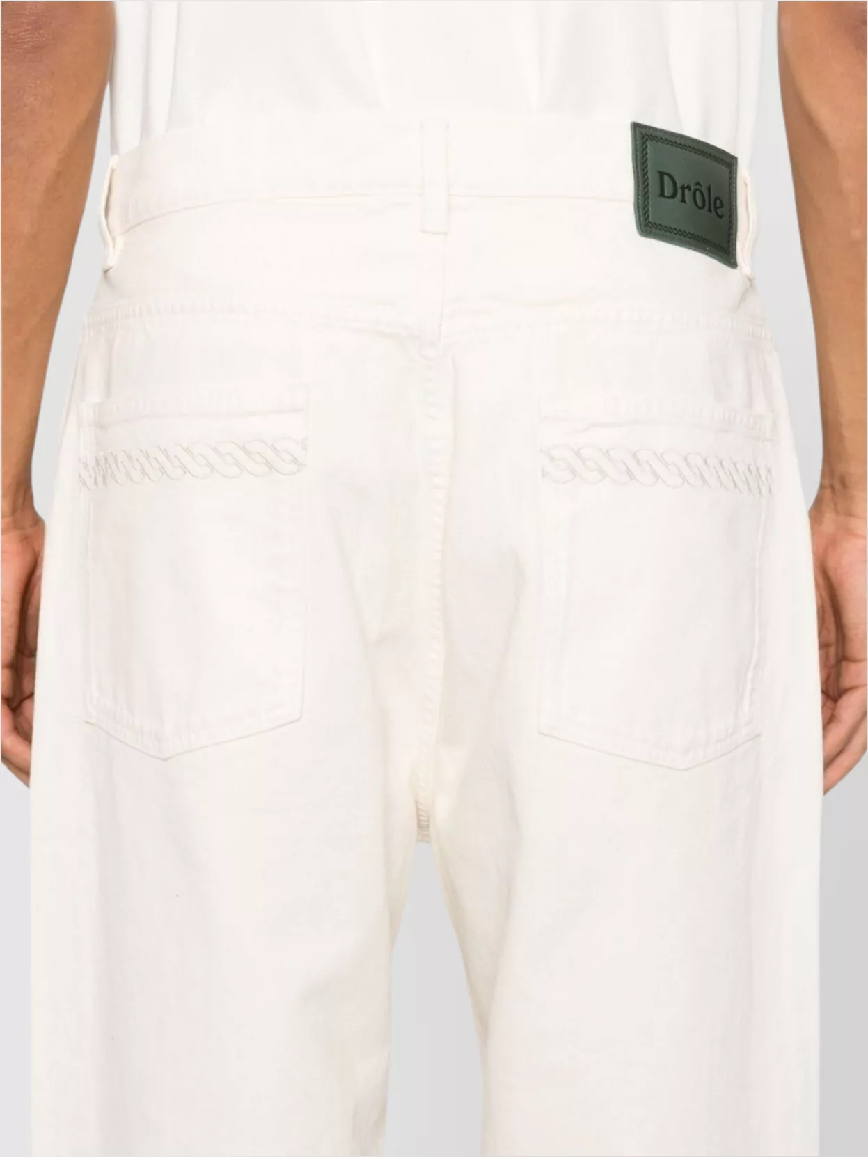Drôle De Monsieur Wide-Leg Embroidered Detail Trousers