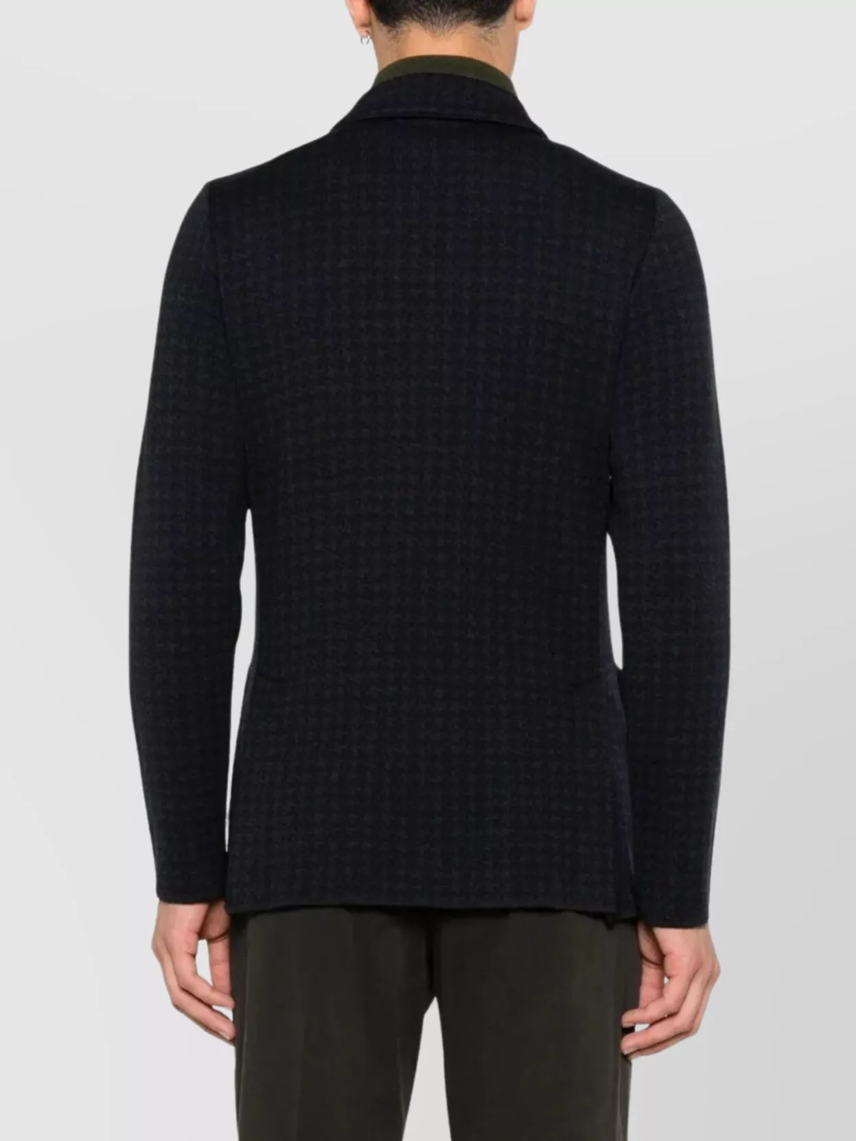 Lardini Men's Houndstooth Double-Breasted Jacket