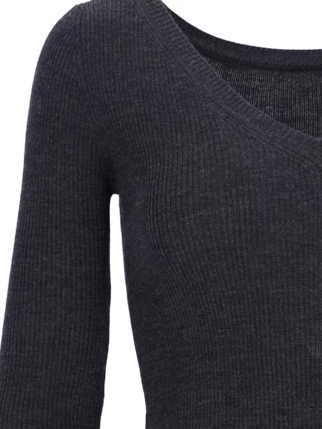 P.a.r.o.s.h Ribbed V-neck Long Sleeve Knitwear