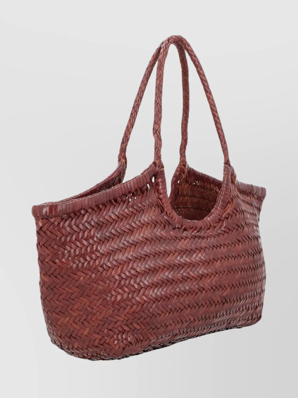 Dragon Diffusion Woven Shoulder Bag Dual Handles
