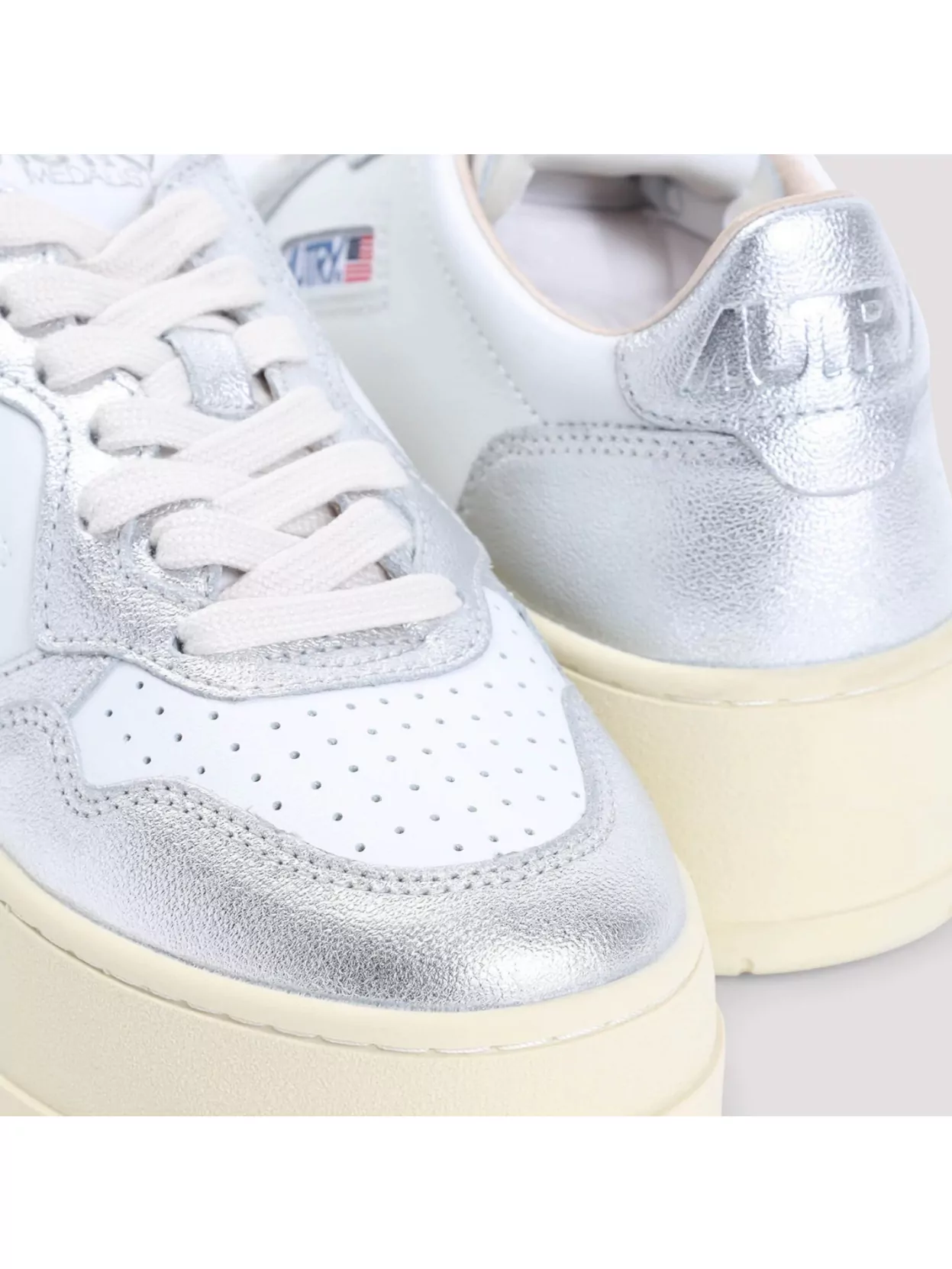 Autry Chunky Rubber Platform Sneakers In White