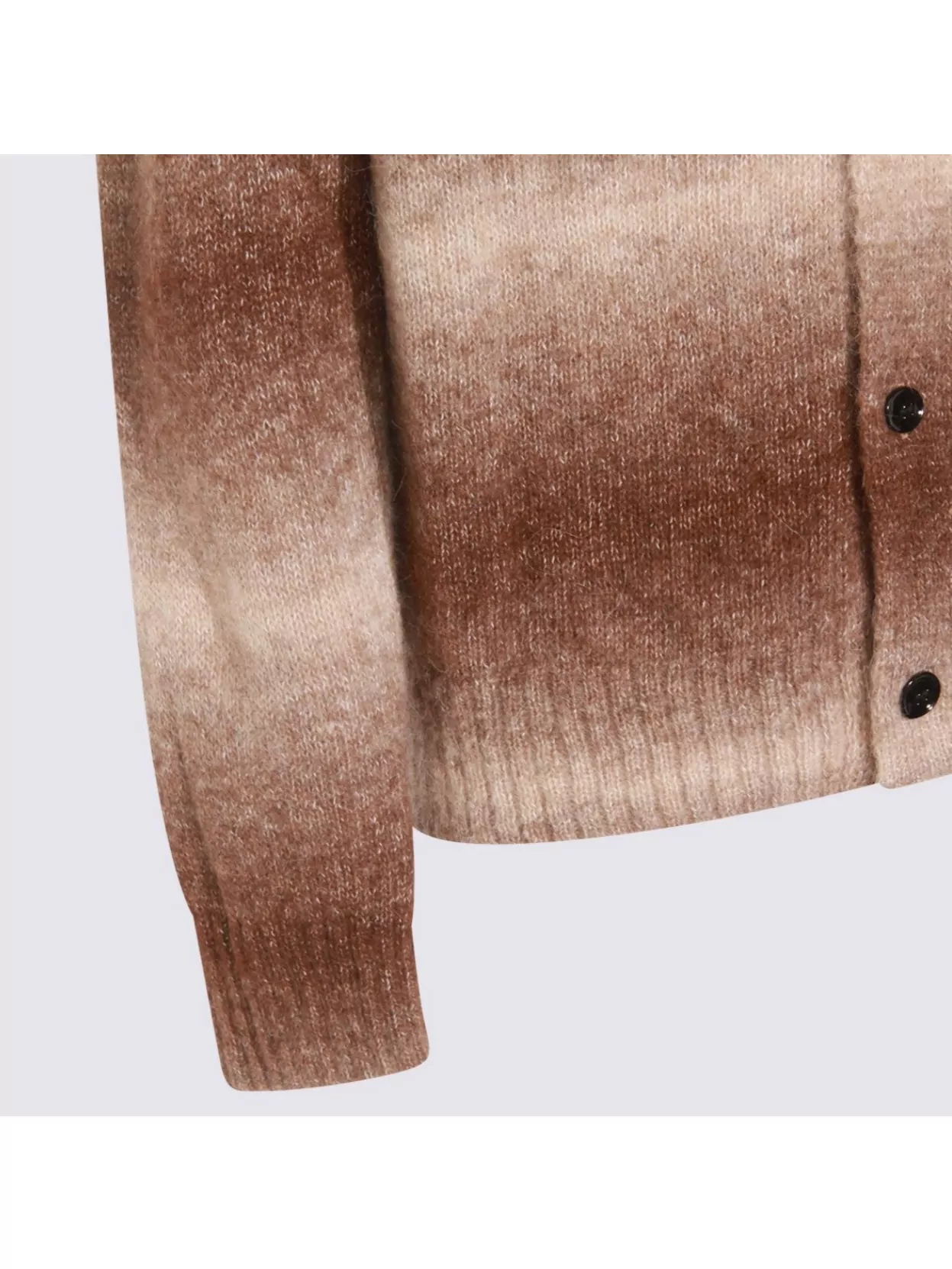 Nn.07 Gradient Pattern Crewneck Sweater Collar