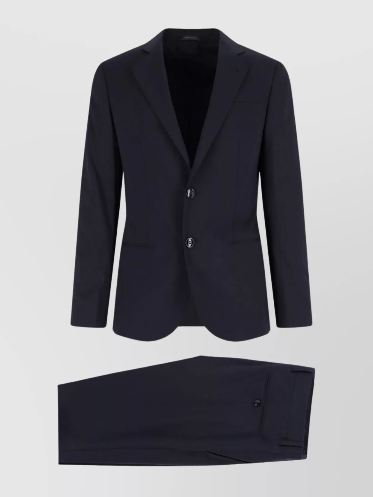 Giorgio Armani Tailored Suit With Notch Lapel And Back Vent