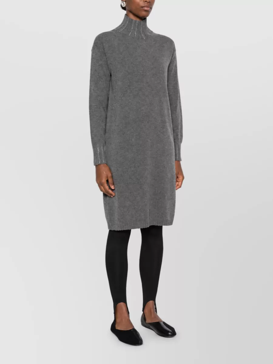 Fabiana Filippi Wool Silk Cashmere Knit Dress
