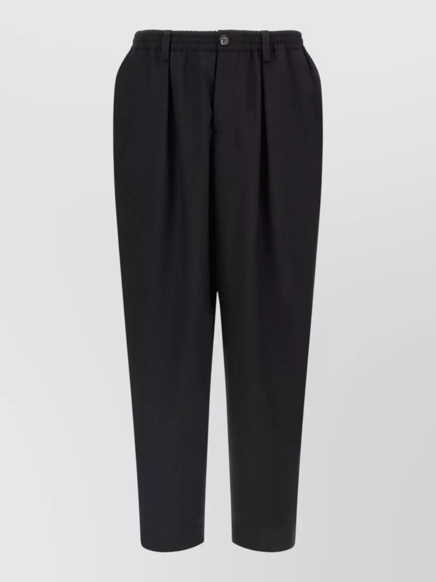 Marni Virgin Wool Cropped Tapered Trousers