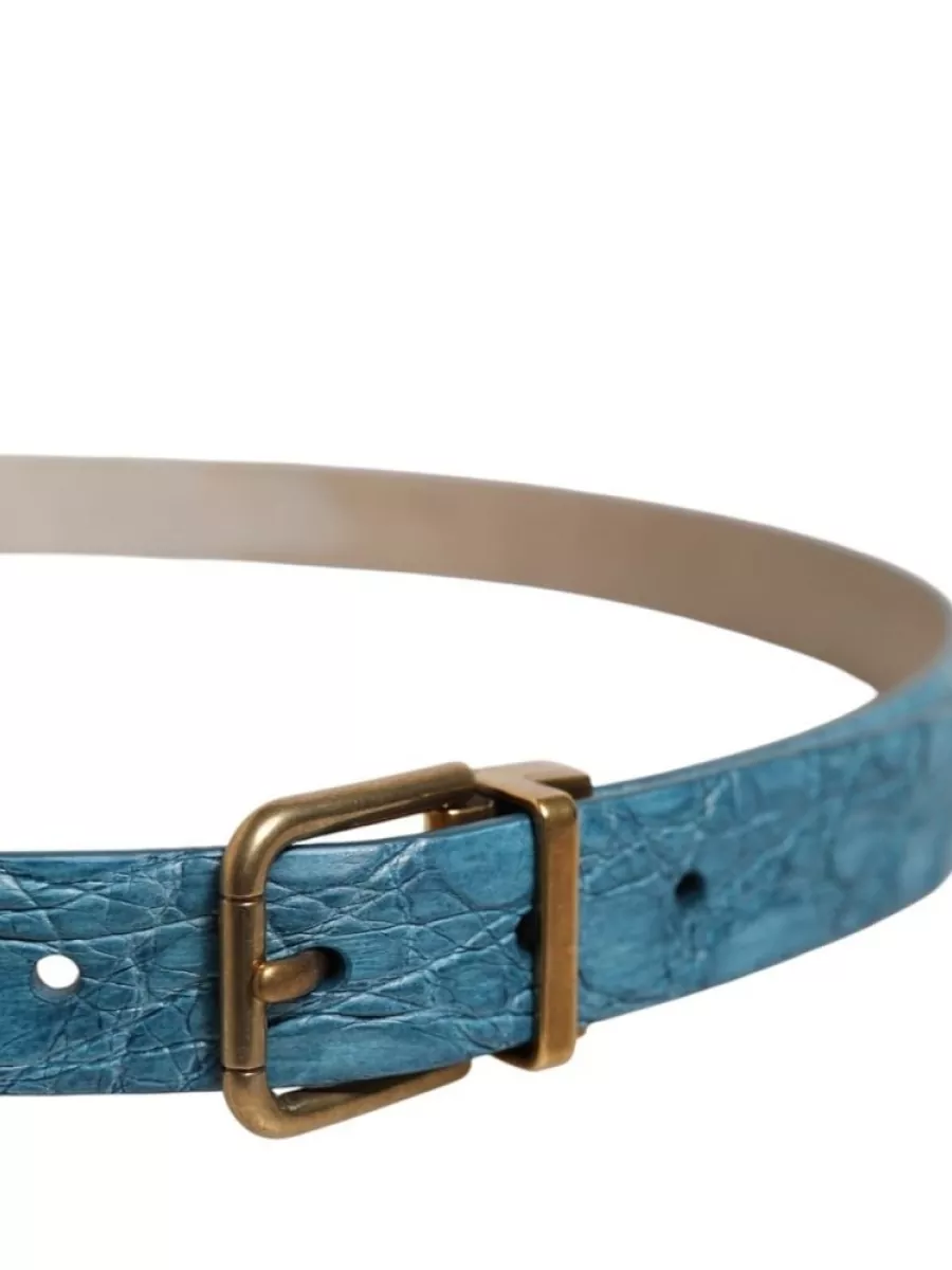 Dolce&Gabbana Caiman Leather Belt