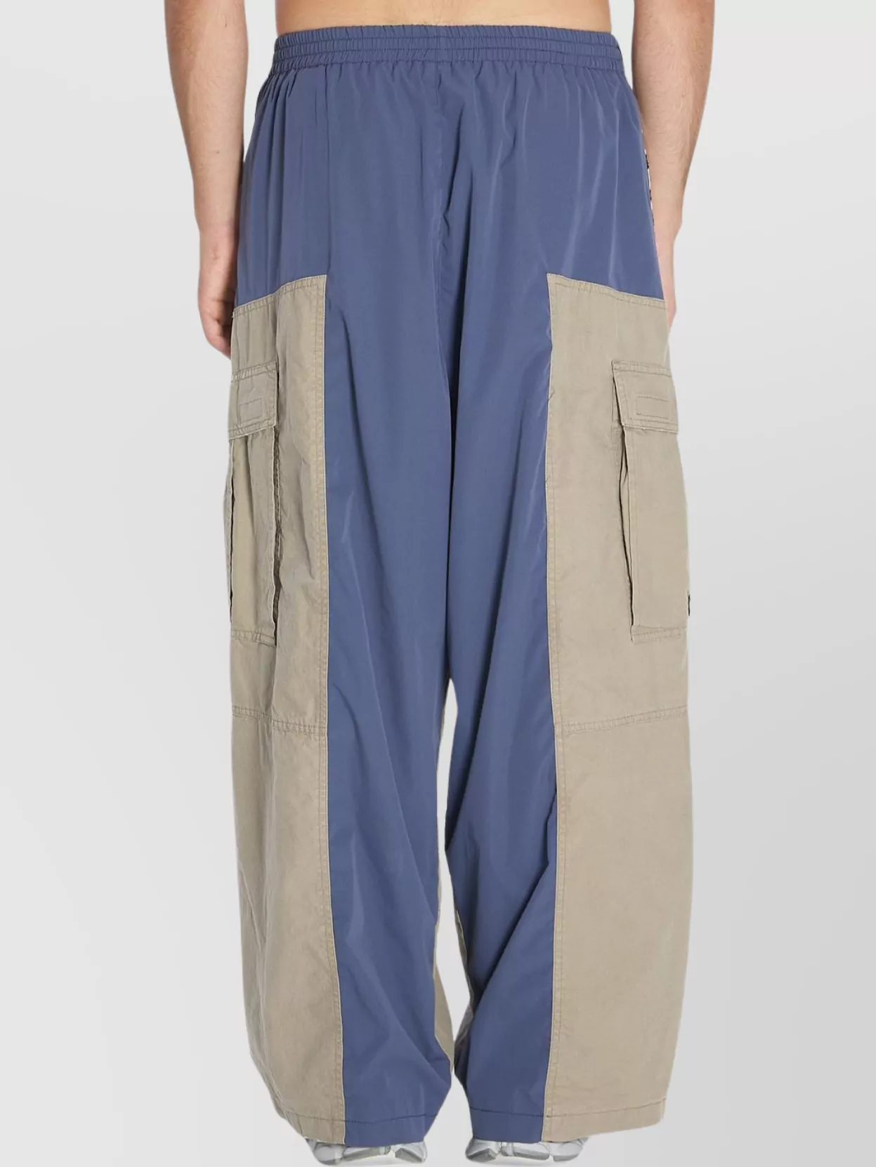 Balenciaga Relaxed Fit Cargo Style Track Trousers