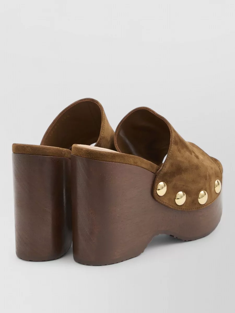 Gianvito Rossi Ardèa Suede Wedge Sandals Rubber Sole