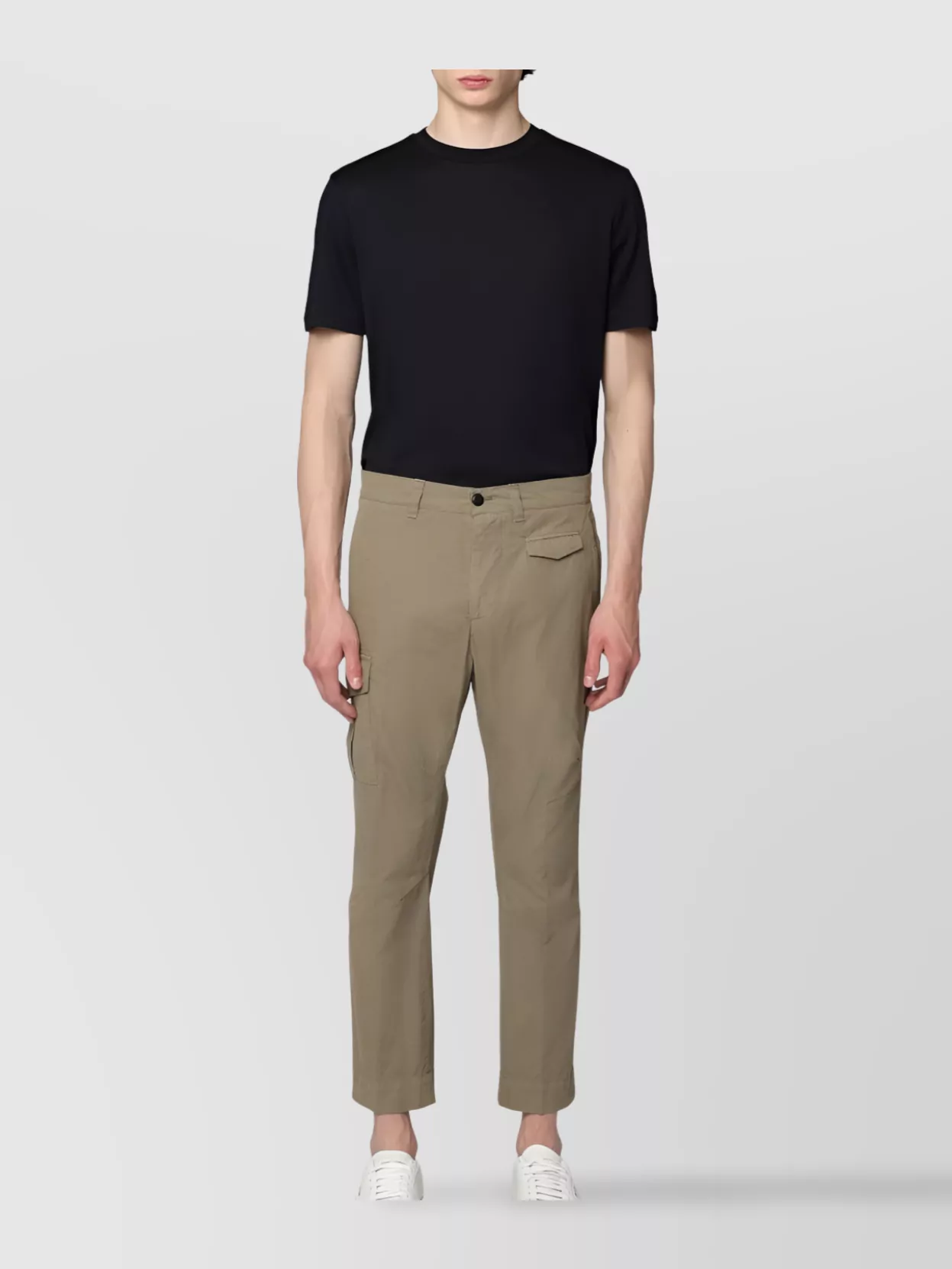 Dondup Cotton Cargo Trousers Multiple Pockets
