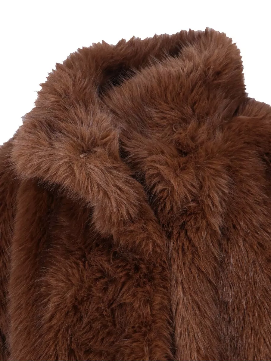 The Frankie Shop Faux Fur Robe Coat