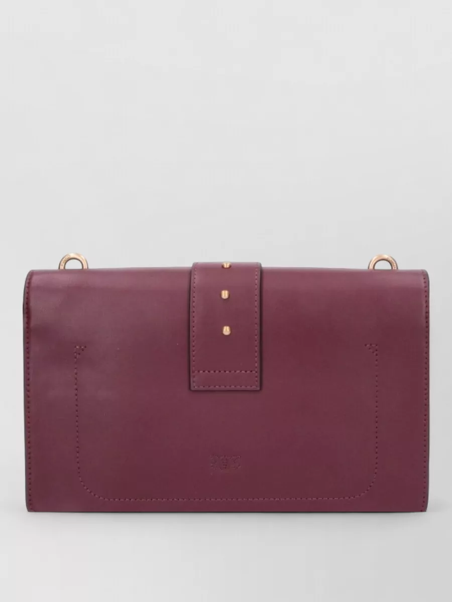 Pinko Love Bag Leather Clutch Bag