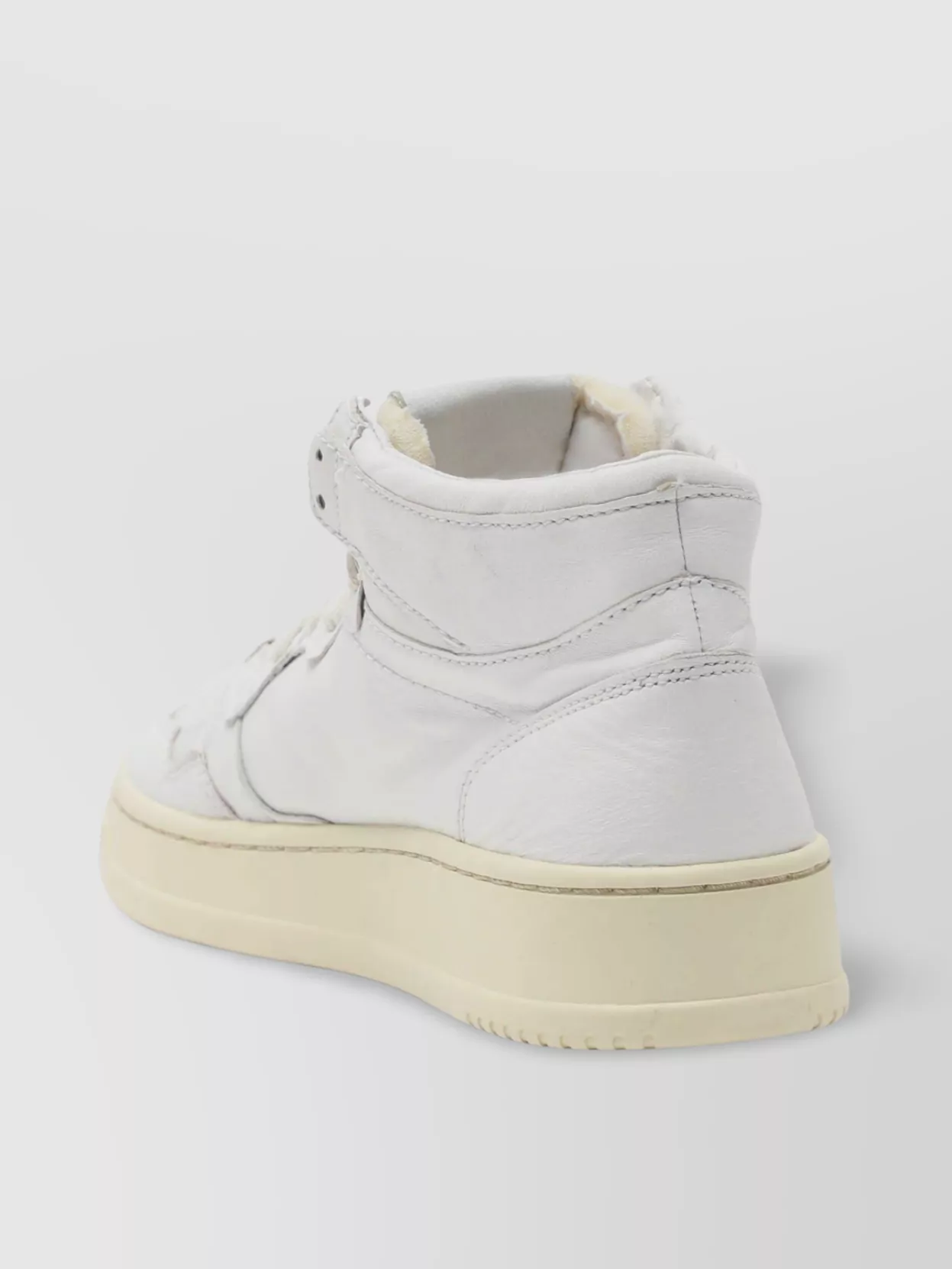 Autry Leather High Top Sneakers With Padded Collar