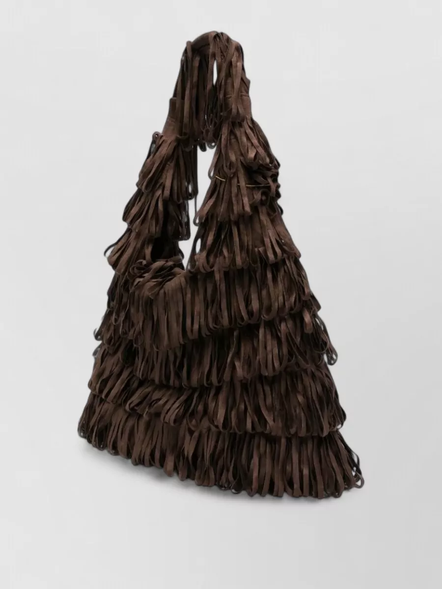 La Milanesa tiered fringe medium tote bag