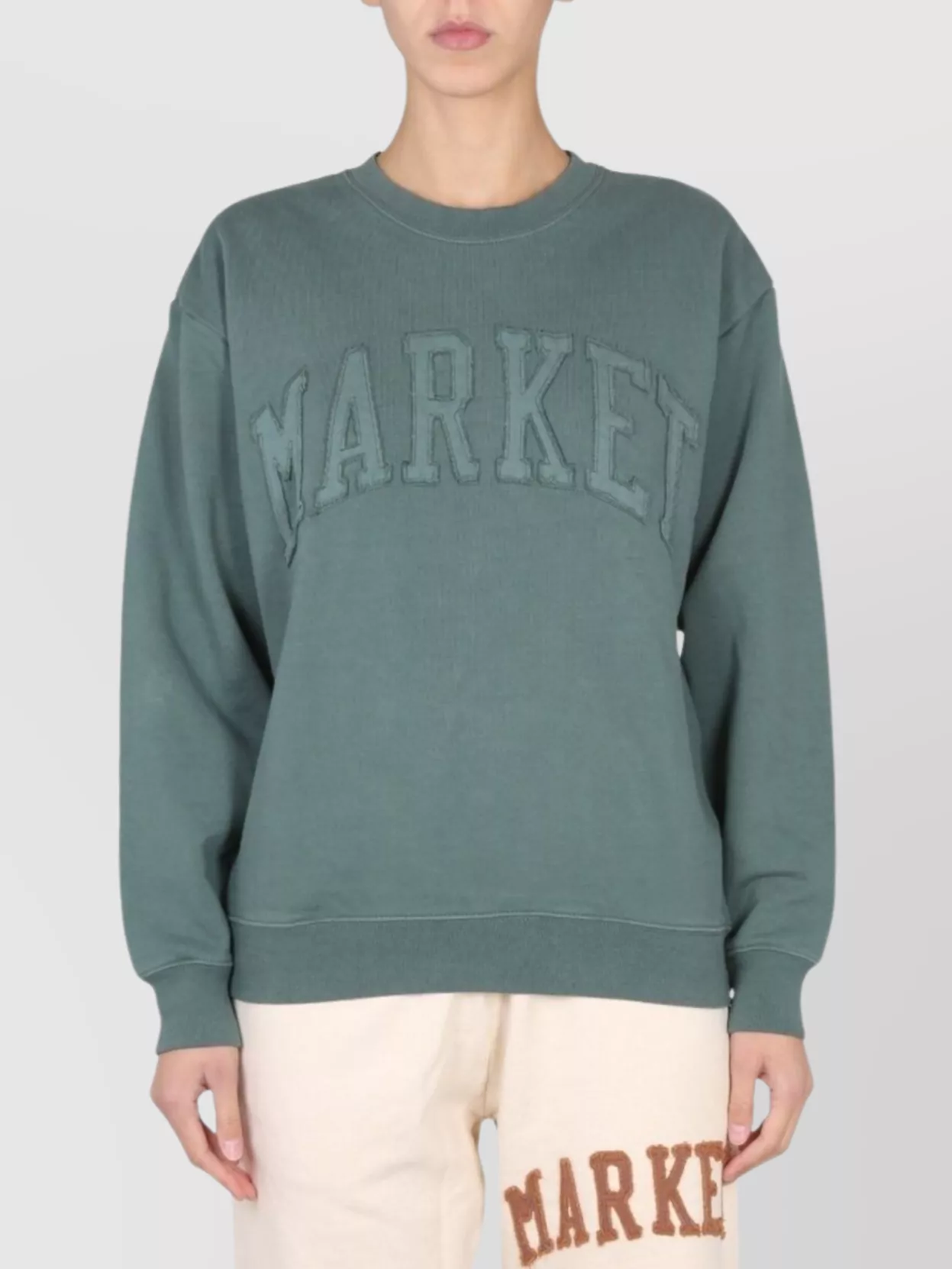 Market Ribbed Collar Sweatshirt