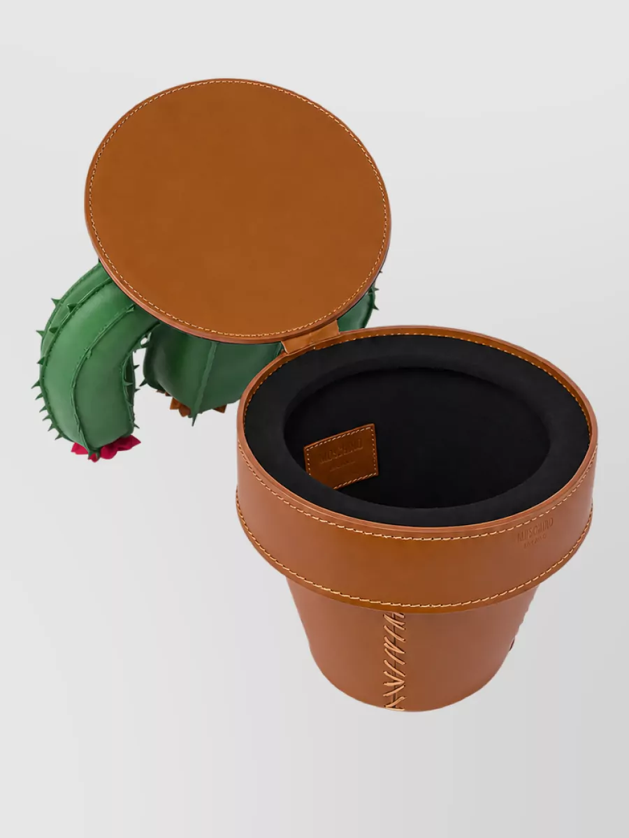 Moschino Leather Cactus Bag