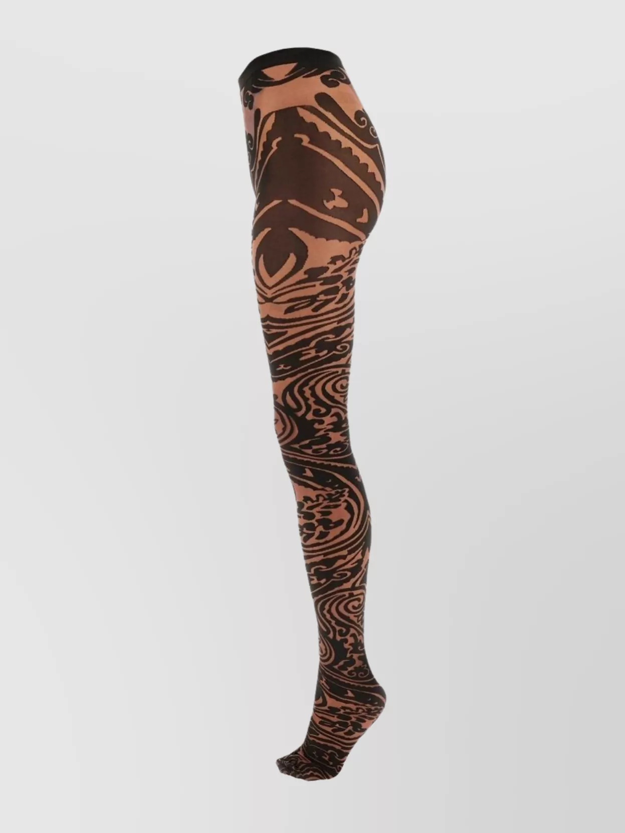 Etro Wolford Tights With Paisley Tattoo Pattern