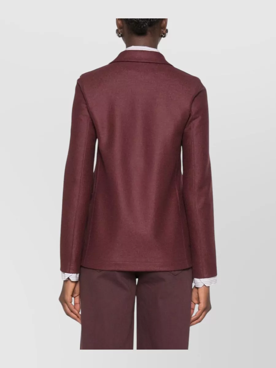 Harris Wharf London Virgin Wool Single-Breasted Blazer