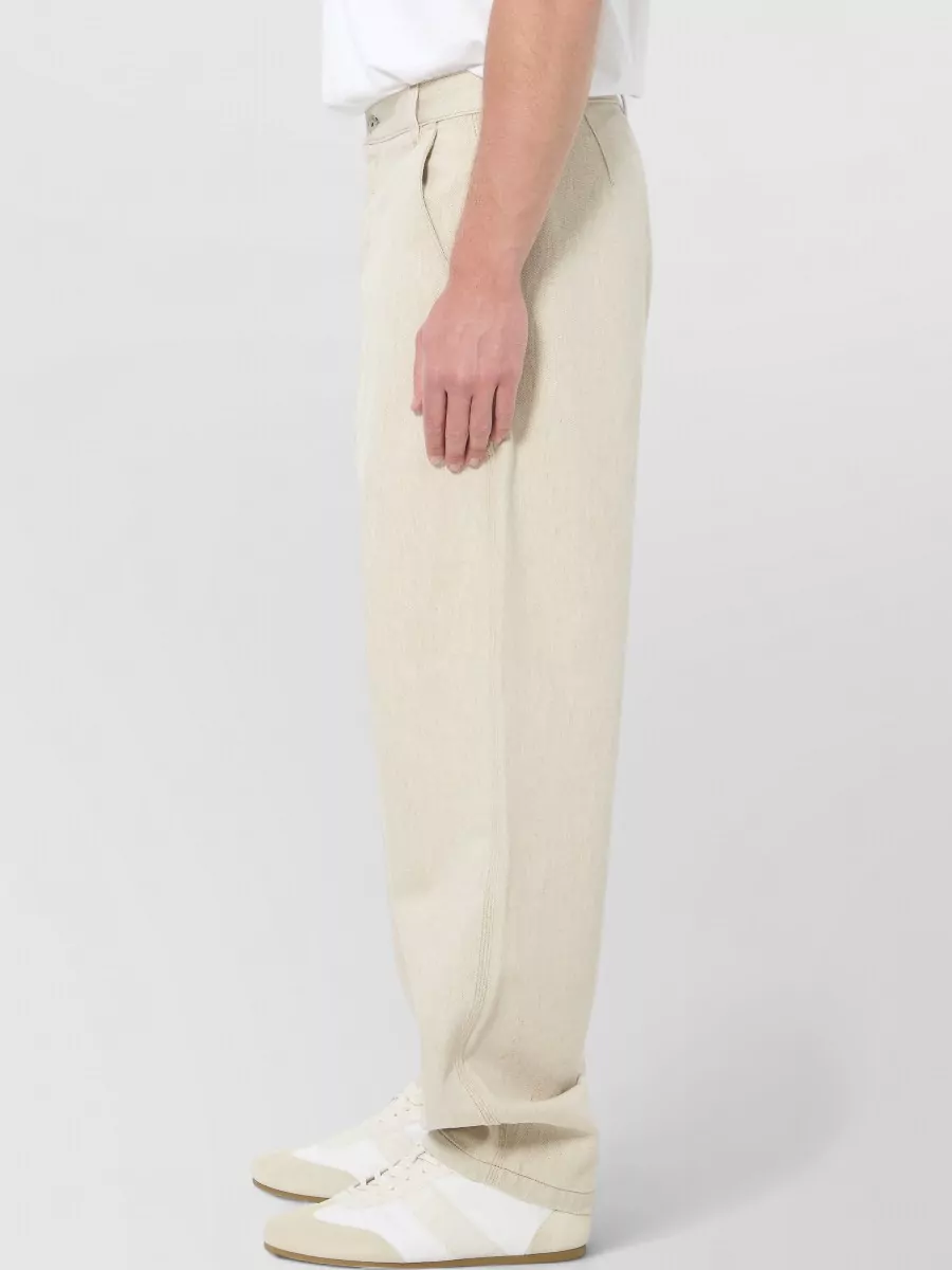 Jacquemus Denim Mid-Rise Straight-Leg Trousers