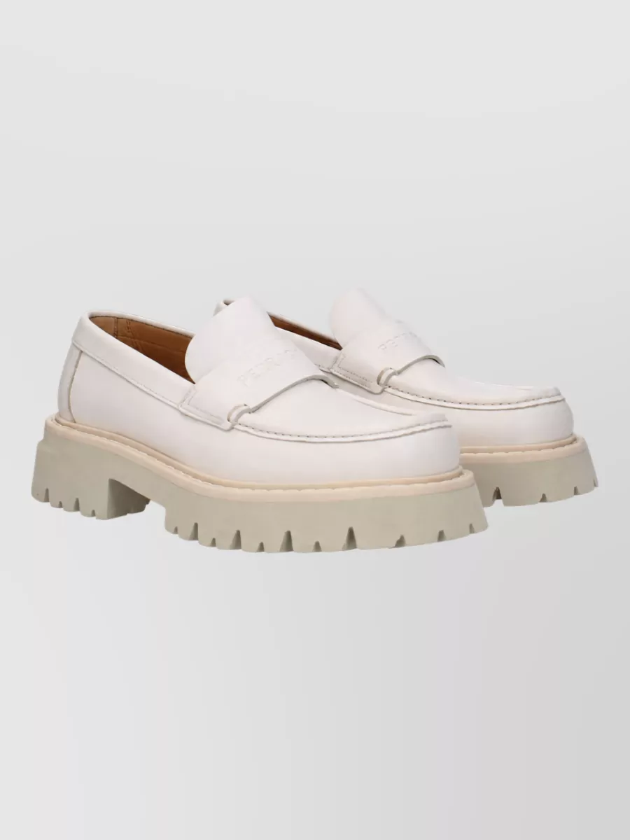 Ferragamo Leather Monk Shoes