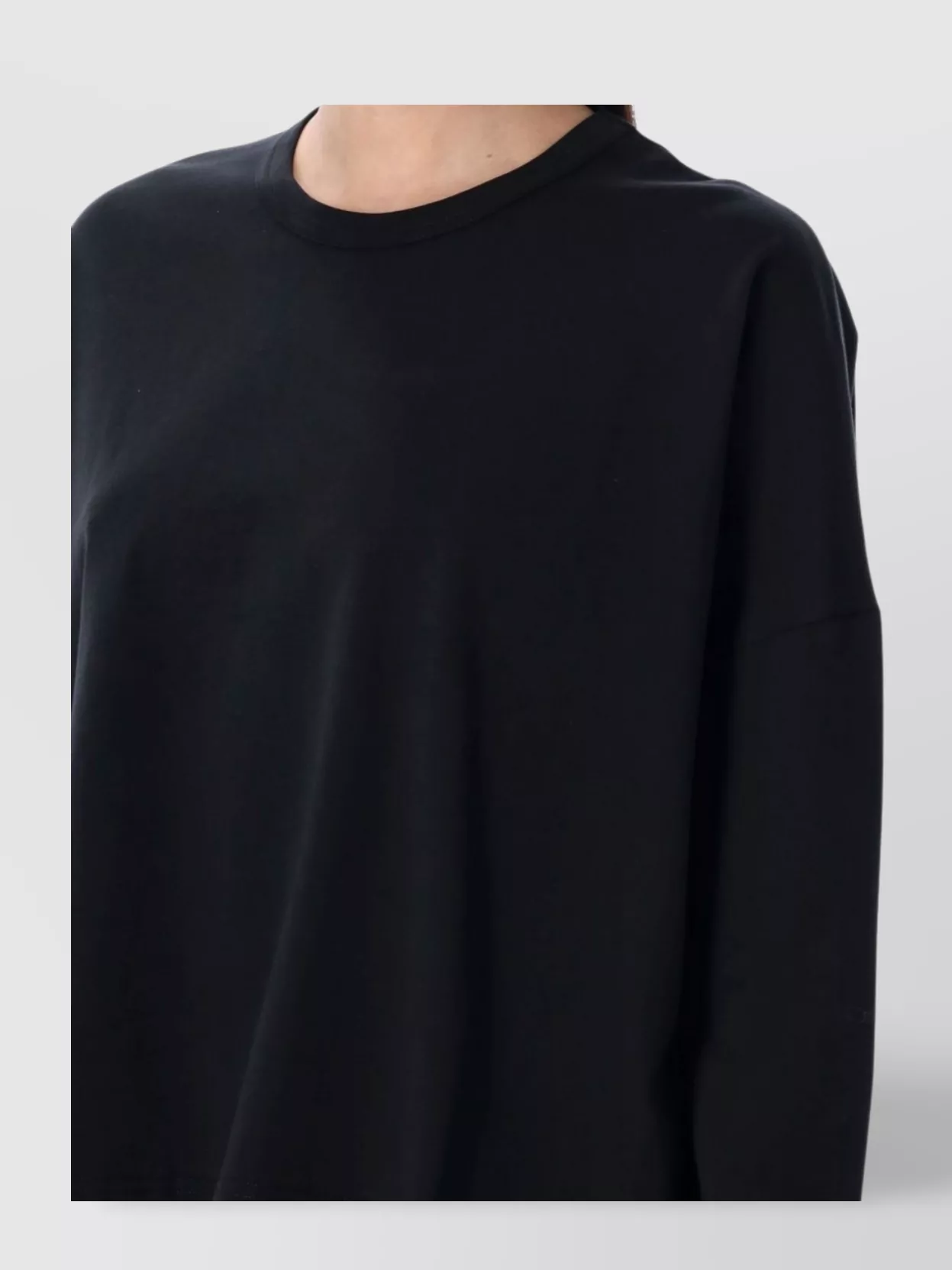 Studio Nicholson Long Sleeve Crew Neck Relaxed Fit Top
