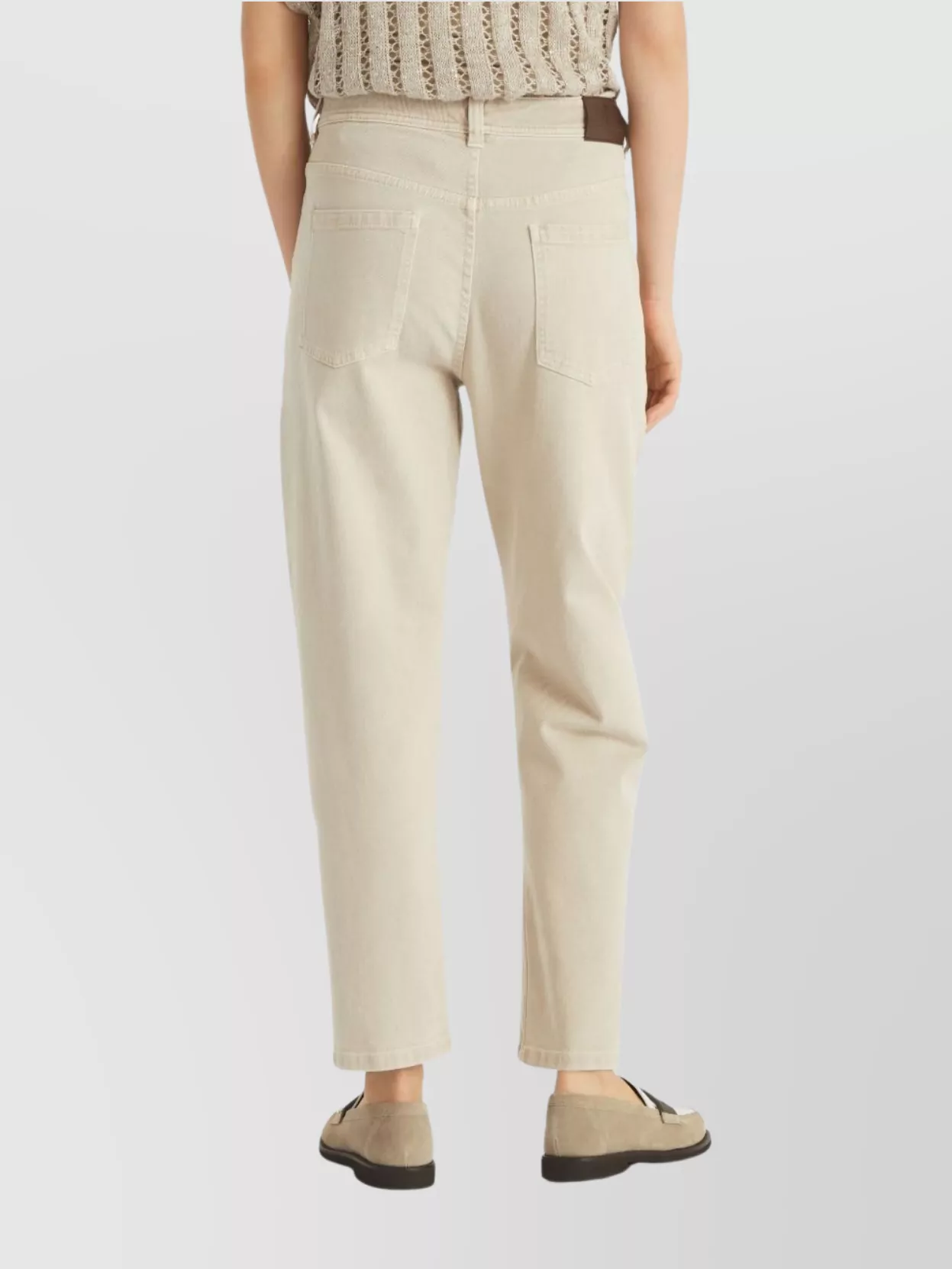 Brunello Cucinelli Garment-dyed Baggy Tapered Jeans