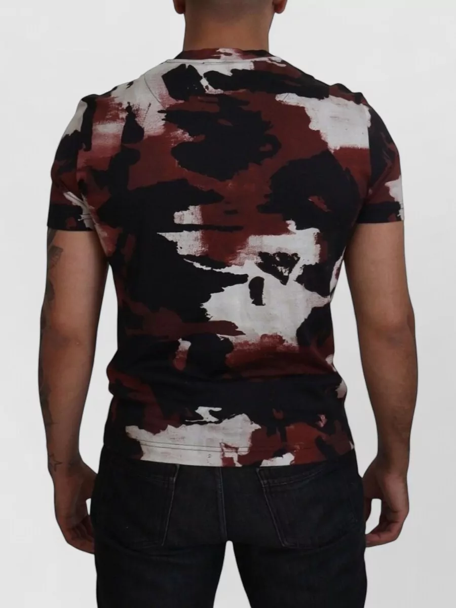 Dolce&Gabbana Tie-Dye Cotton Crew-Neck T-Shirt