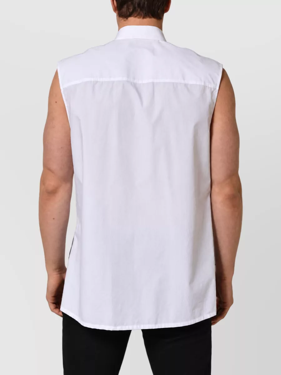 Dolce&Gabbana Cotton Sleeveless Formal Shirt
