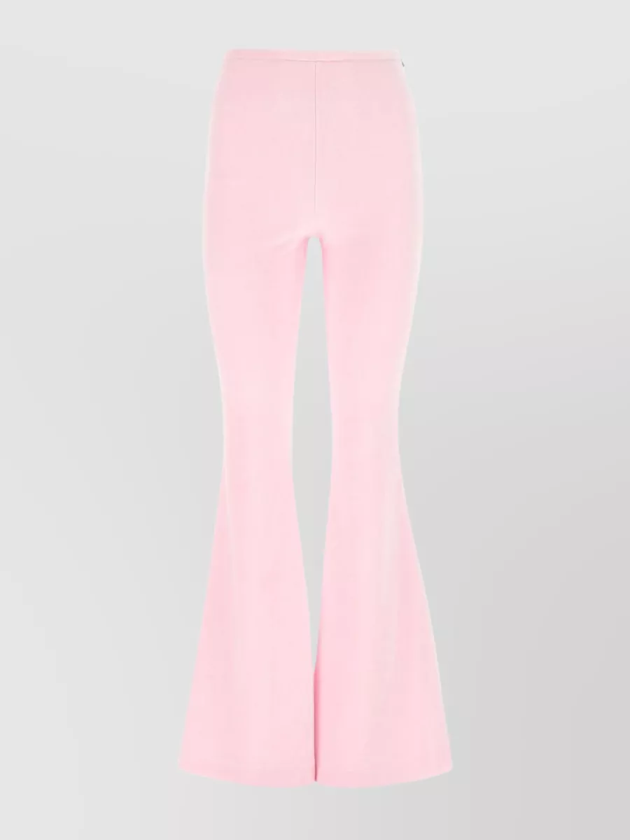 Shop Alexander Wang Chenille Flared-leg Pant With A Graceful Silhouette In Pastel