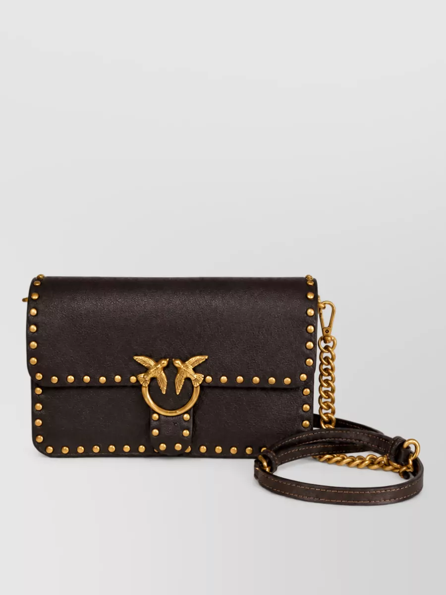 Pinko love bag leather clutch bag