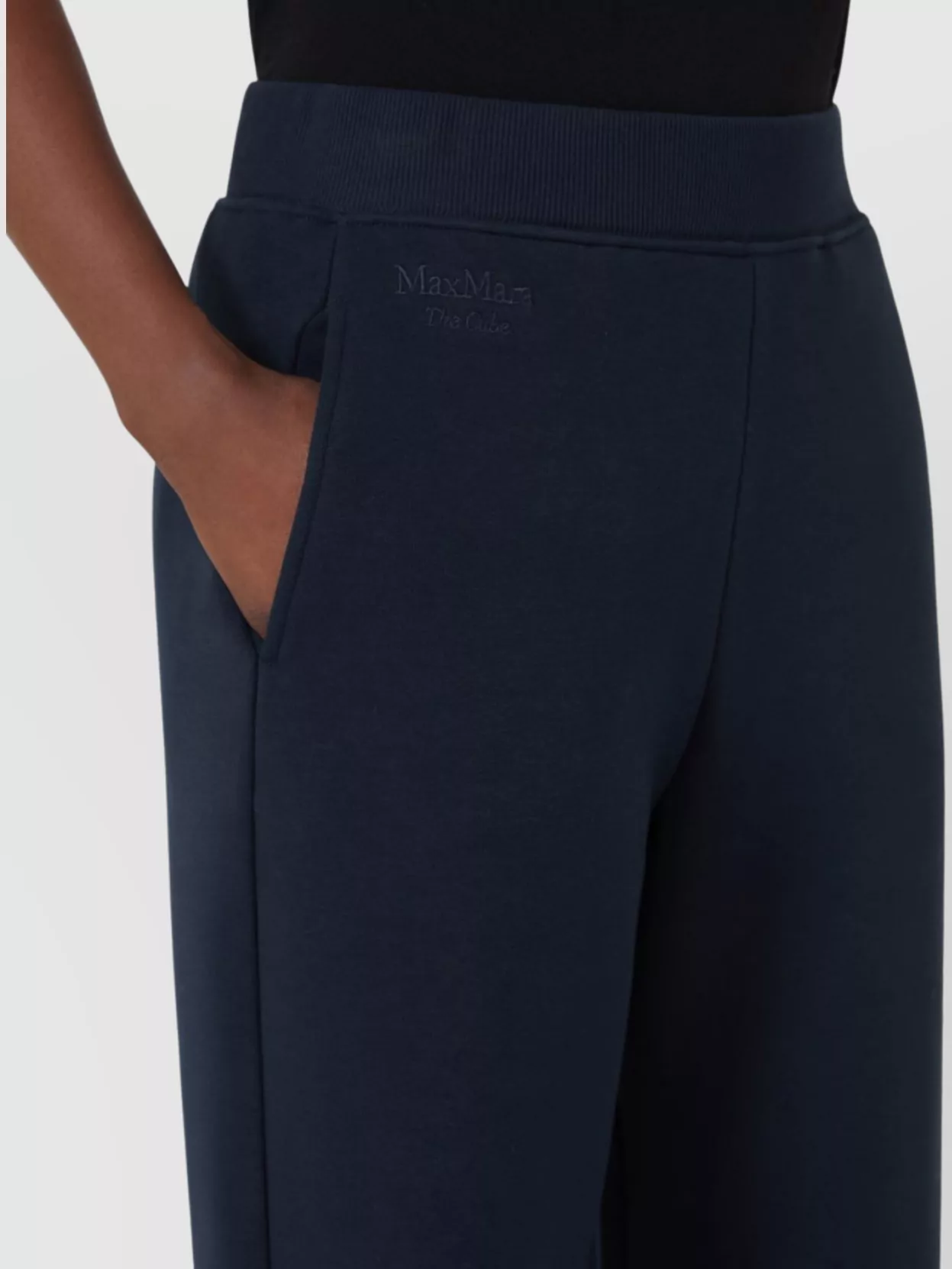 S Max Mara Wide Leg Trousers Ribbed Waistband