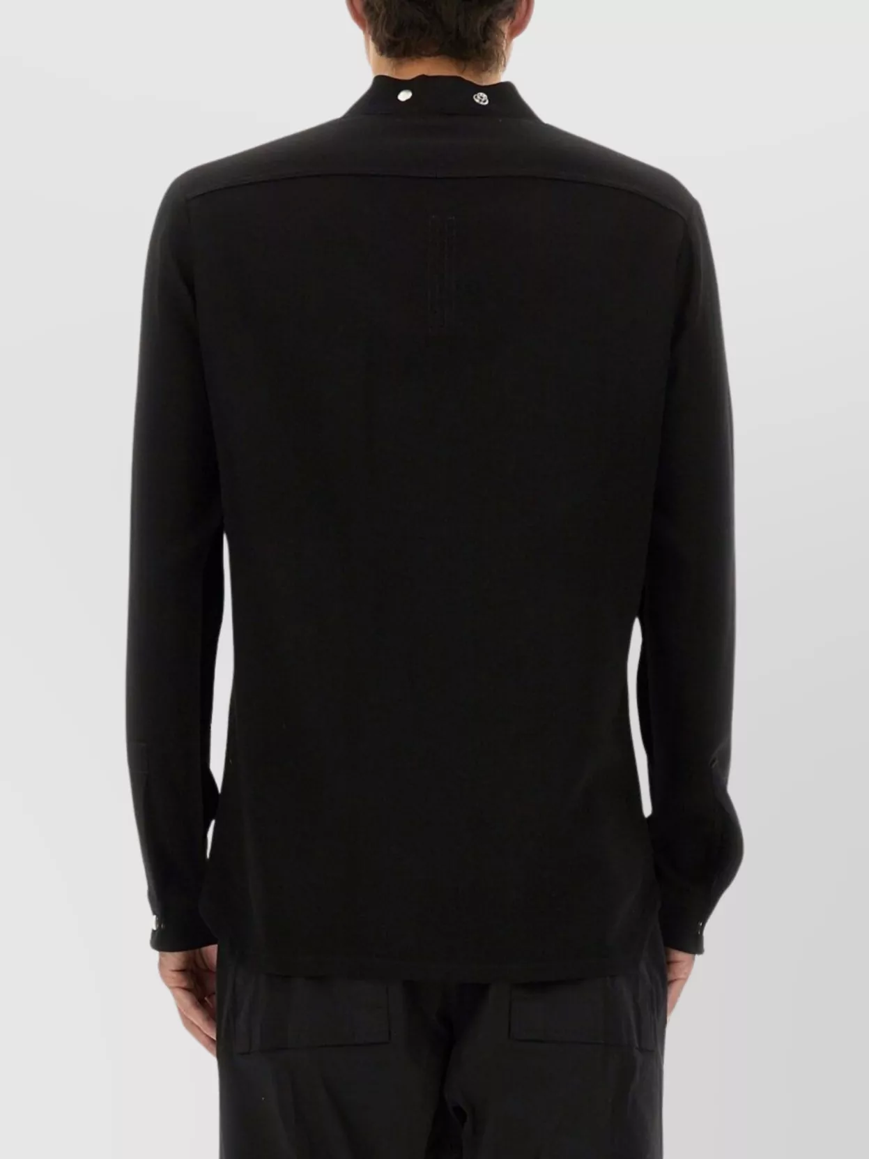 Rick Owens "Larry" Shirt Collarless Button Detailing