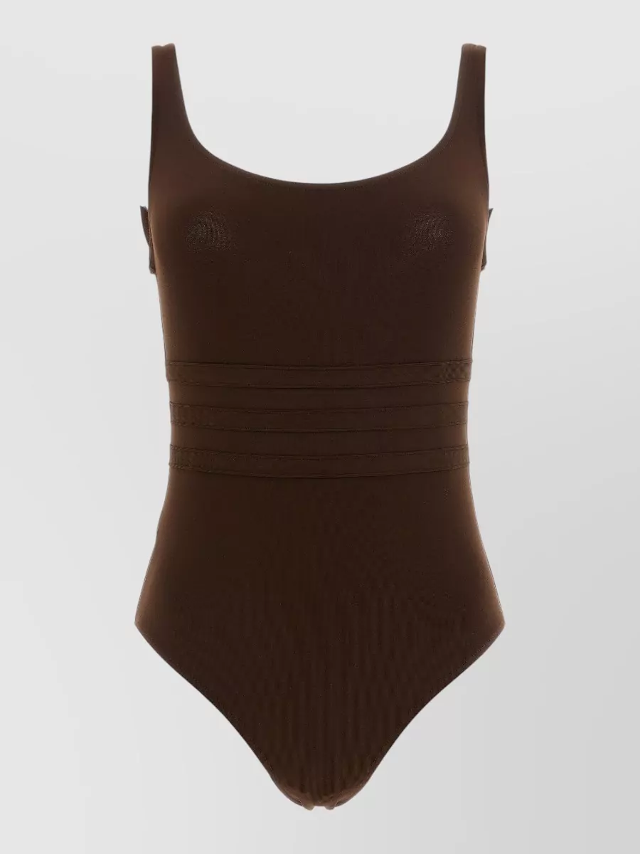 Eres round neck one-piece swimsuit