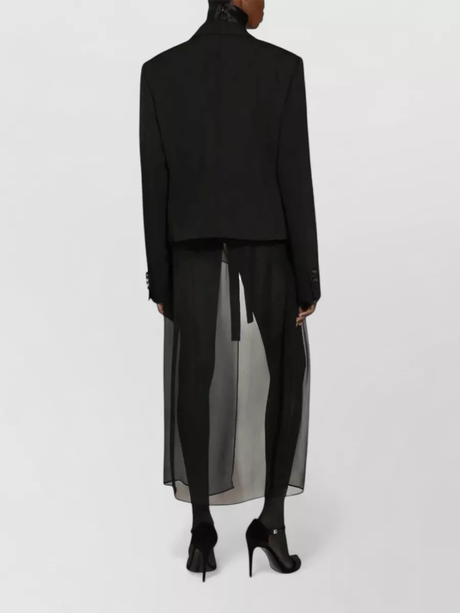 Dolce&Gabbana Gabardine Blazer Double Breasted Peak Lapels