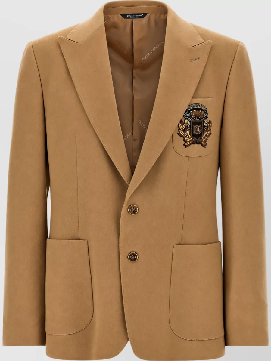 Dolce&Gabbana Cashmere Portofino Single Breasted Blazer