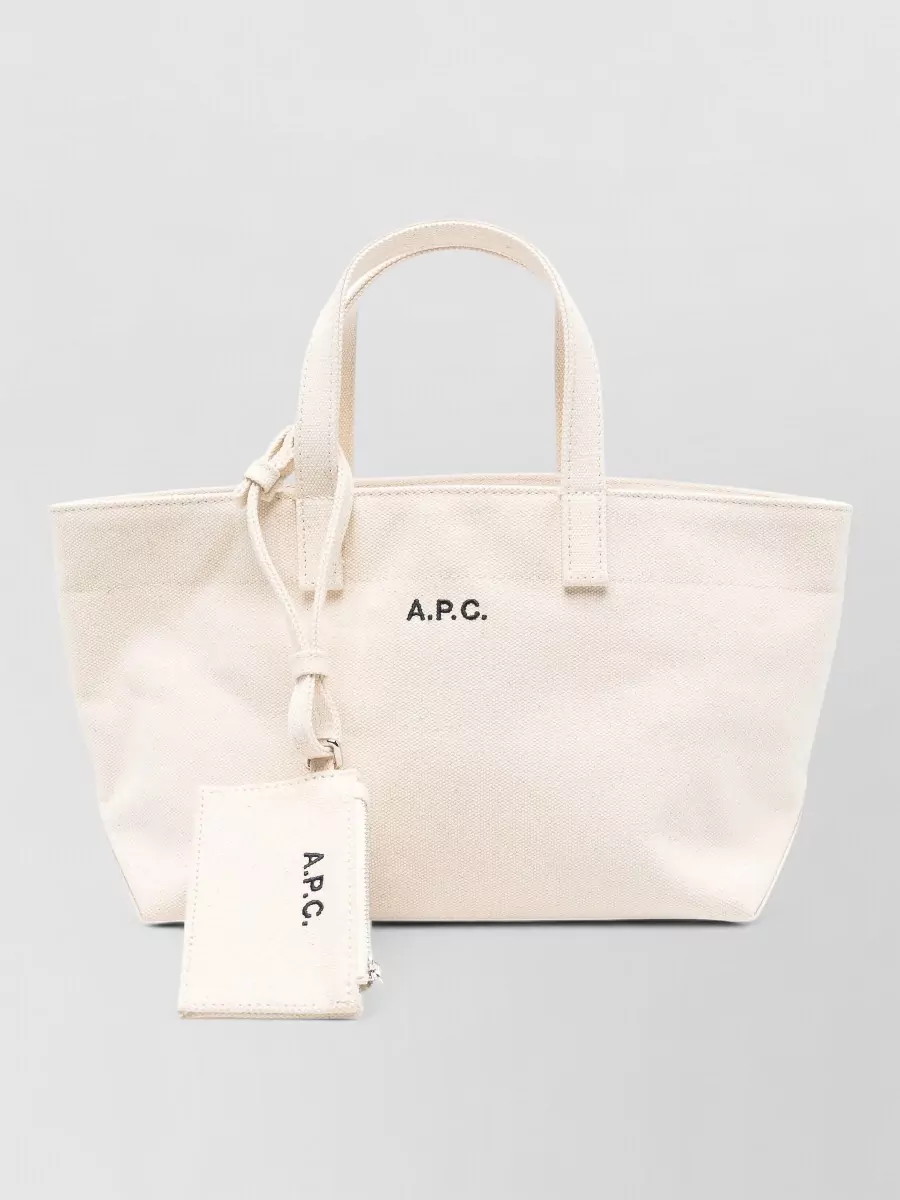 A.P.C. drummer small canvas tote bag