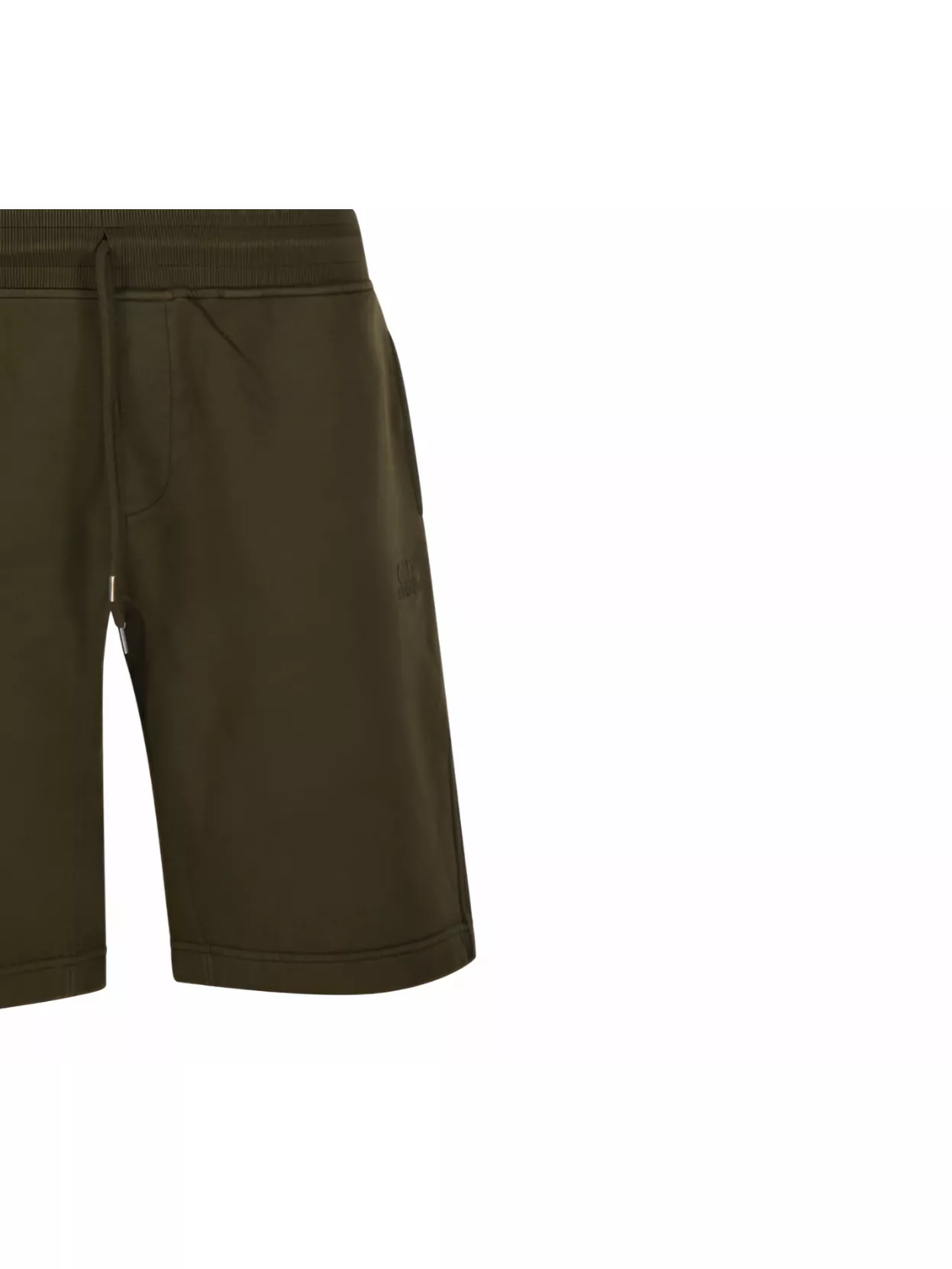 C.p. Company Logo Elastic Waistband Knee Length Shorts