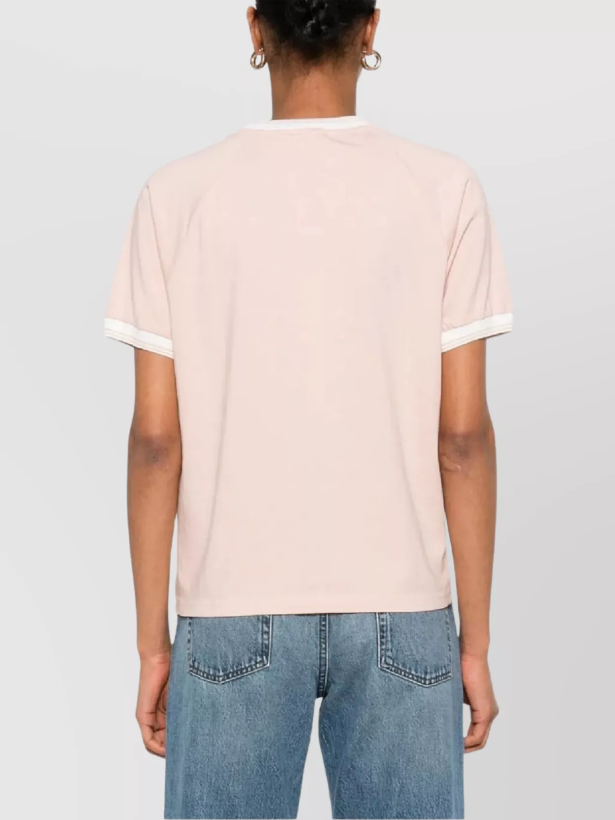 Autry Crew Neck Ribbed Collar Short Sleeves